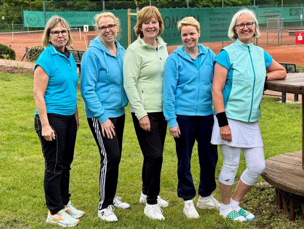Damen 50 von links nach rechts: Irene Matthey, Susanne Borgmann, Jutta Podeswa, Britta Schönhofen und Cornelia Meyer