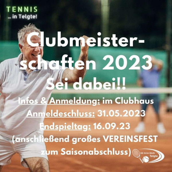 Clubmeisterschaften 2023 - sei dabei!