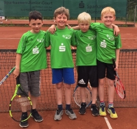 Junioren U10 (von links: Justus Gerwers, Leonard Walkenfort, Mathis Leißing und Jakob Dartmann)